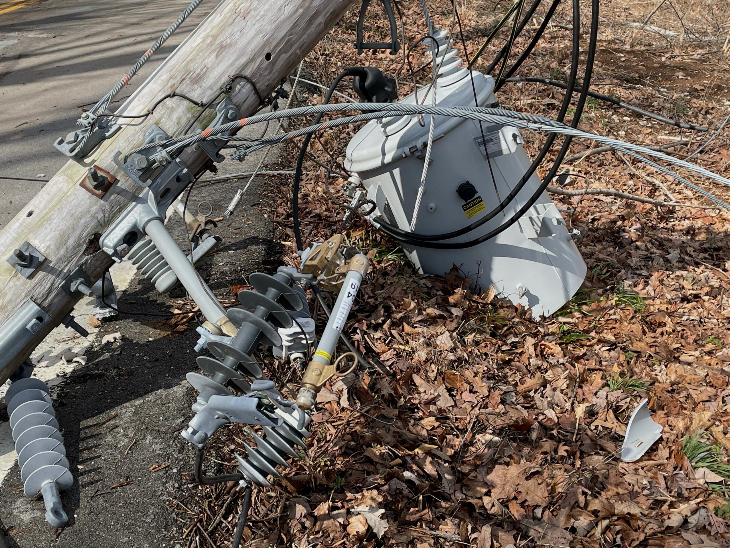 Transformer on ground