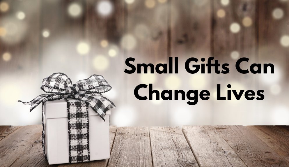Los pequeños regalos pueden cambiar vidas1 2